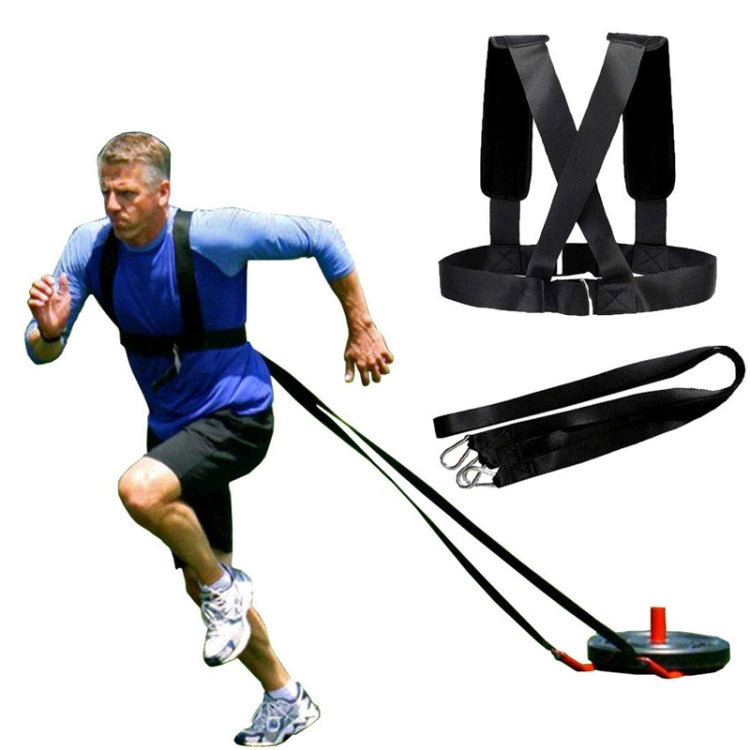 Anti-resistance Training Belt Speed Exercise Tension Belt Weight-bearing Exercise Strap, Style:Upgrade(Black)