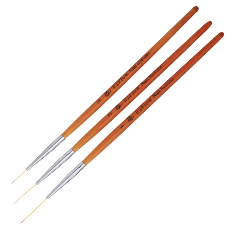 3 PCS Acrylic Nail Art UV Gel Design Dot Painting Detailing Pen Brushes Tool Set Nail Art Tools