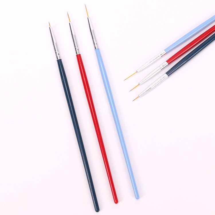 Nail Brushl Art Line Painting Pen 3D Tips DIY Acrylic UV Gel Brushes Drawing Design Girl Manicure Painting Tool