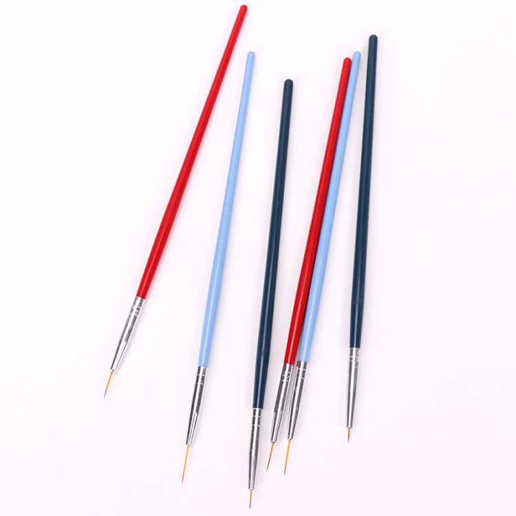 Nail Brushl Art Line Painting Pen 3D Tips DIY Acrylic UV Gel Brushes Drawing Design Girl Manicure Painting Tool