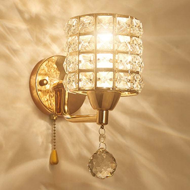 Modern Minimalist Creative Warm Bedroom Bedside Living Room Aisle Staircase Crystal Wall Lamp
