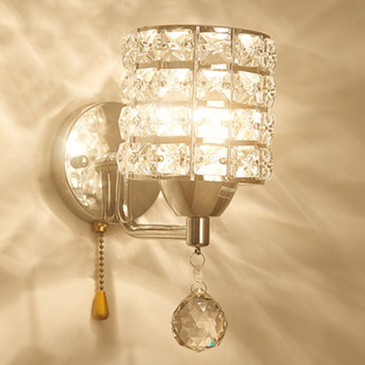 Modern Minimalist Creative Warm Bedroom Bedside Living Room Aisle Staircase Crystal Wall Lamp