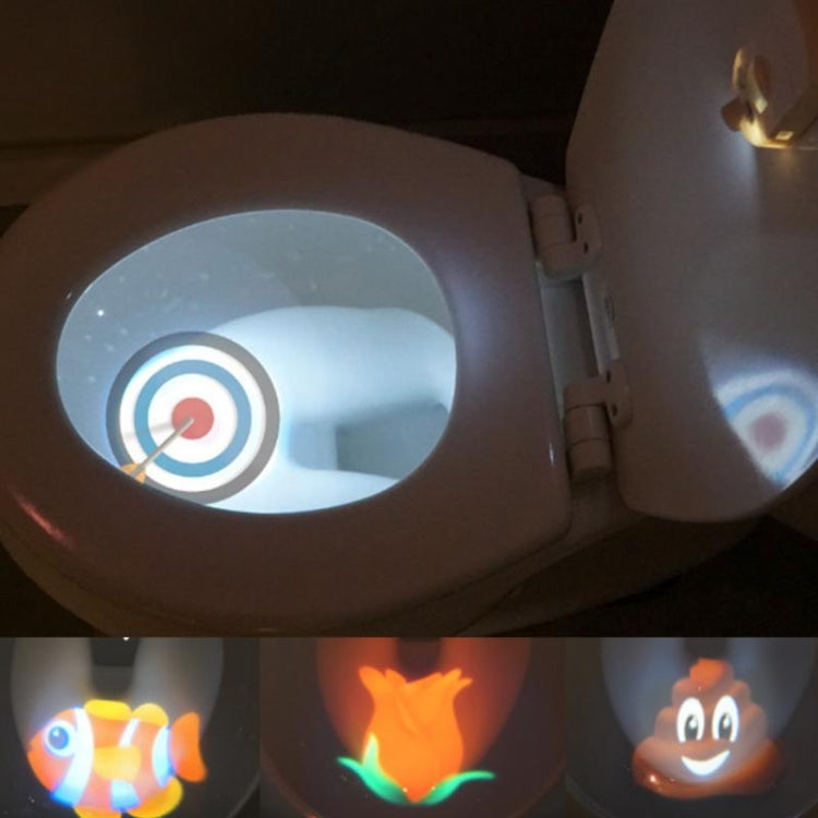 3 PCS Motion Sensor Toilet Seat Lighting Backlight Automatic LED Projection Night Light