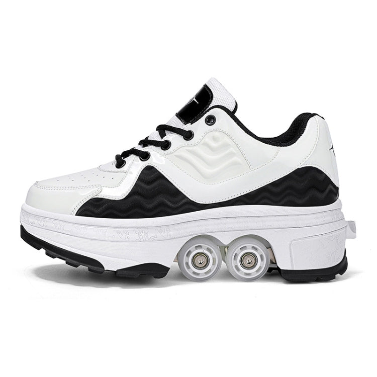 DF09 Children Runaway Sports Shoes Four-wheel Retractable Roller Skates, Size: