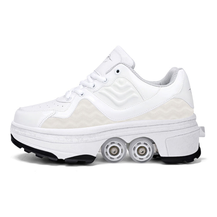 DF09 Children Runaway Sports Shoes Four-wheel Retractable Roller Skates, Size: