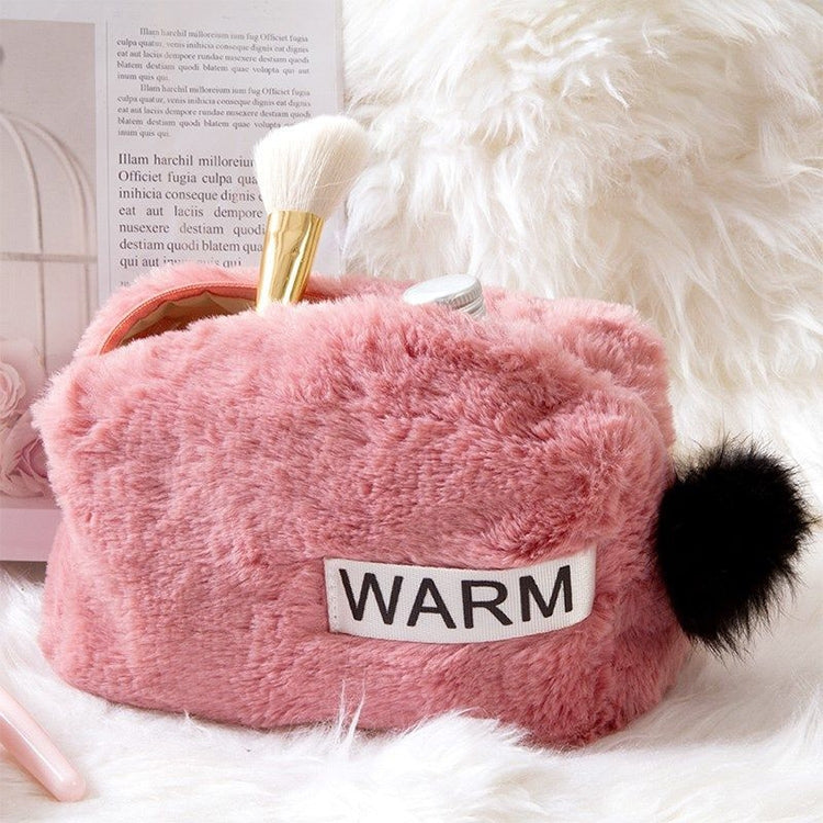 Cute Plush Pencil Case Pen Bag Makeup Bag School Supplie Stationery