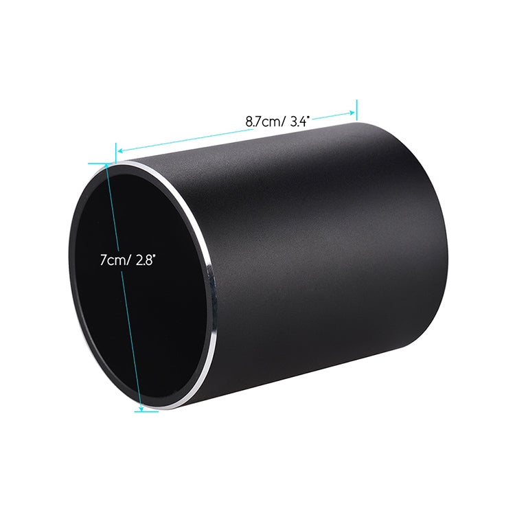 Aluminum Round Desk Pencil Holder Container Organizer Stationery Gift