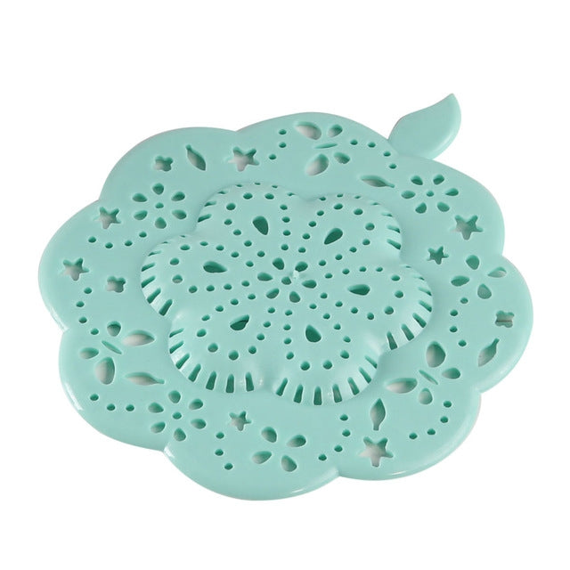 Kitchen Flower Shape Sink Silicone Stopper Bathroom Hair Catcher