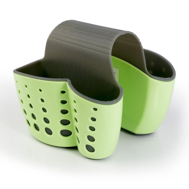 Kitchen Plastic Storage Baskets Drain Sponge Drainage Rack Hanging Bag