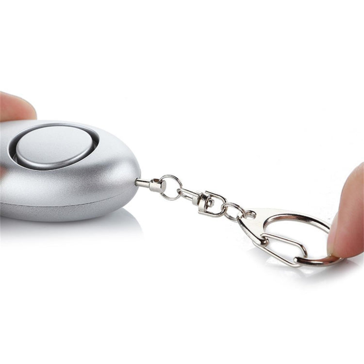 Oval Anti-wolf Keychain Alarm LED Flashlight, Random Color Delivery