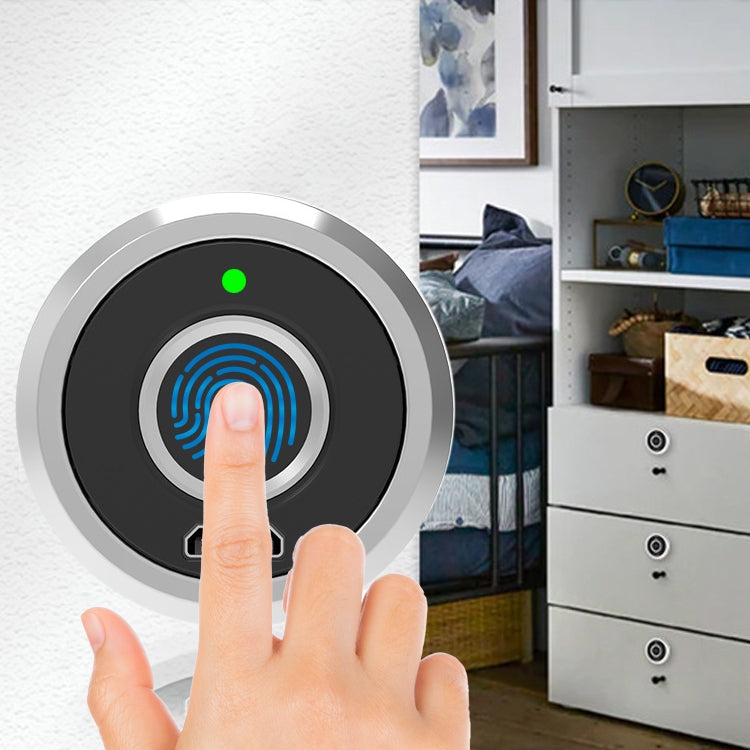 F050 Semiconductor Fingerprint Cabinet Lock Zinc Alloy Drawer Lock Smart Furniture Lock