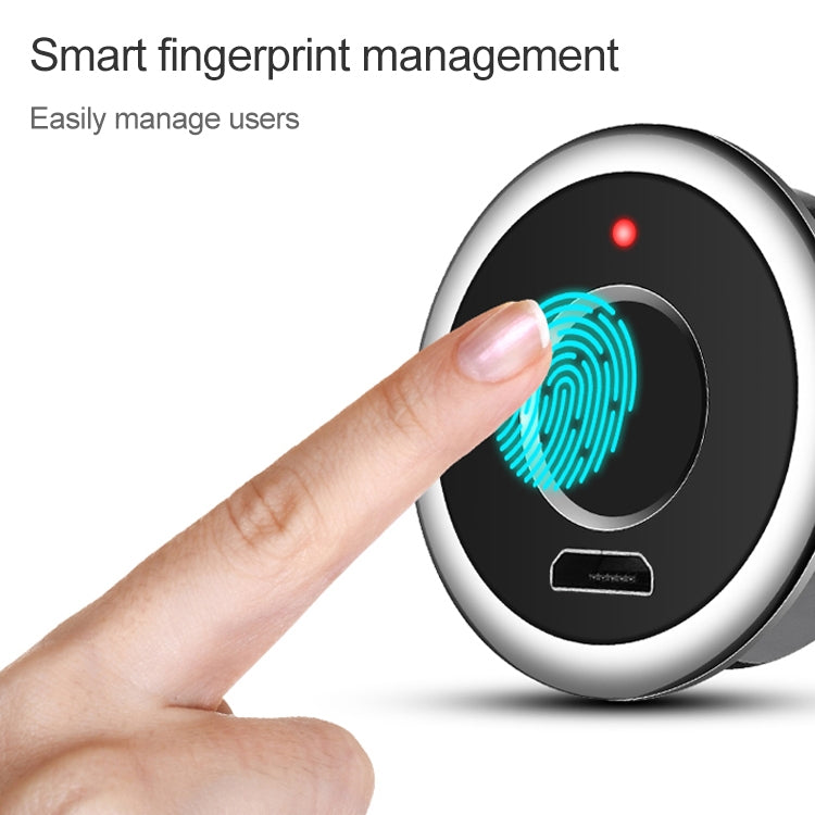 F050 Semiconductor Fingerprint Cabinet Lock Zinc Alloy Drawer Lock Smart Furniture Lock