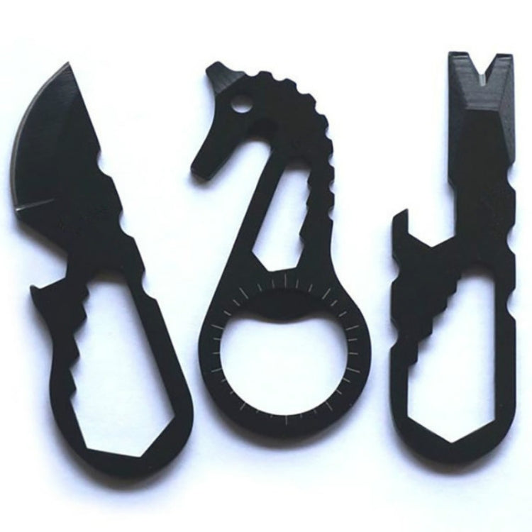 Portable Outdoor Survival Multifunctional Stainless Steel Bottle Opener Combination Card Small Gadget