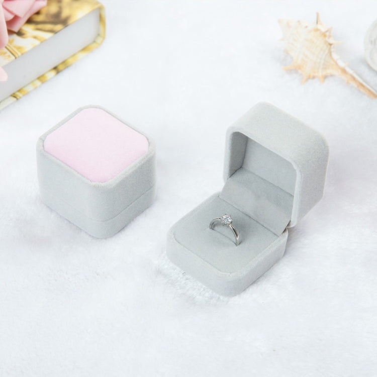 3 PCS Wedding Jewelry Accessories Square Velvet Jewelry Box Jewelry Display Case Gift Boxes Ring Earrings Box