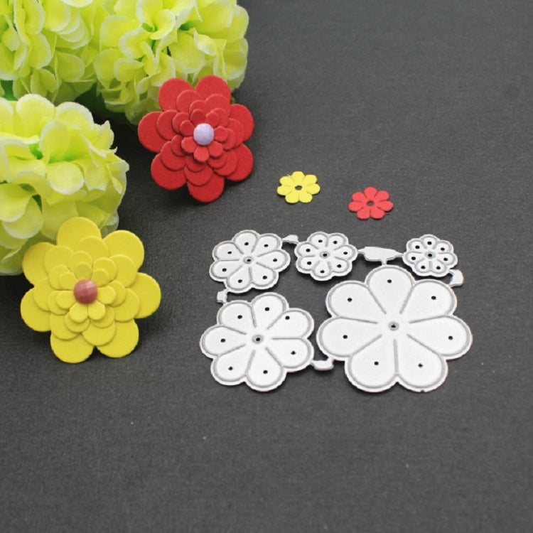 Five Flowers Embossed Carbon Steel Knife Mold DIY Cutting Book Album Greeting Card Making Mold