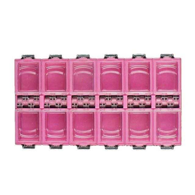 Nail Art 12 Box Jewelry Box Storage Box