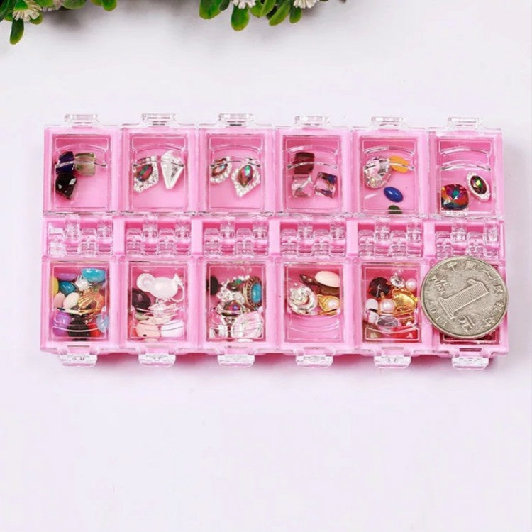 Nail Art 12 Box Jewelry Box Storage Box