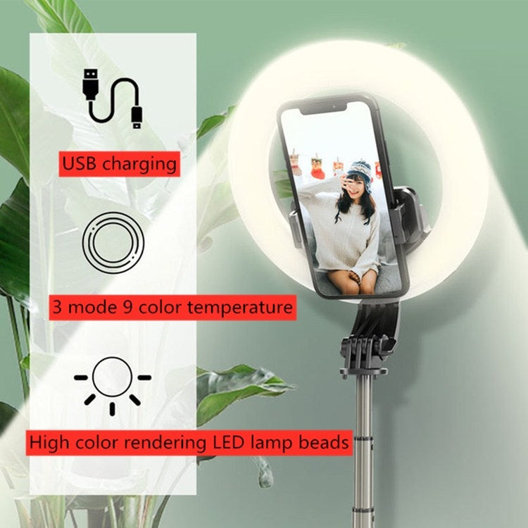 L07 Bluetooth Selfie Stick 5 Inch Ring Fill Light Anchor Beauty Light Mobile Live Support
