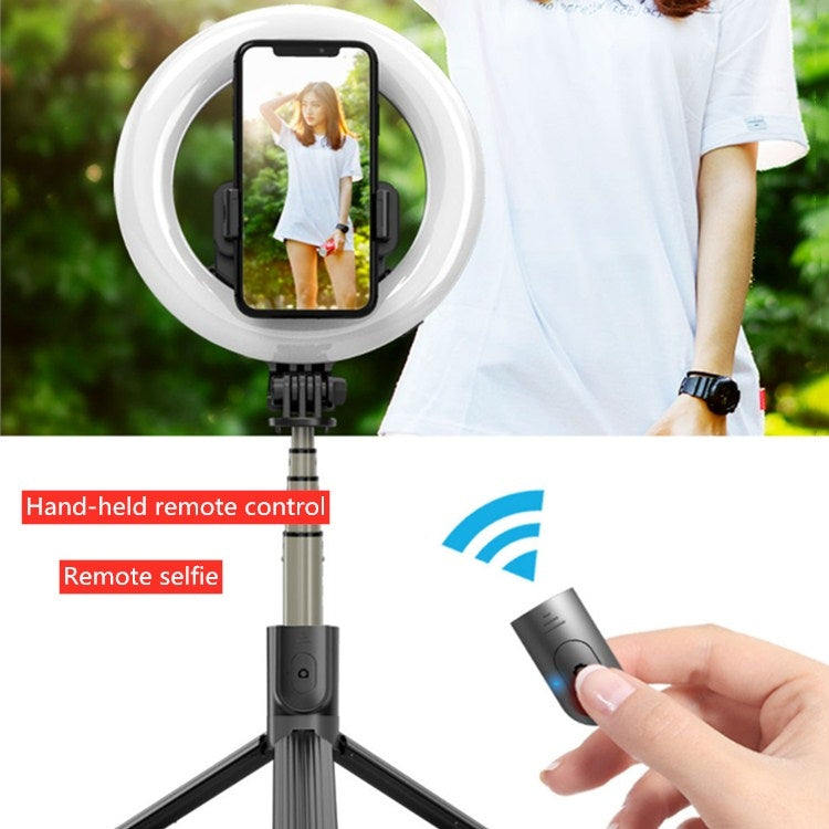 L07 Bluetooth Selfie Stick 5 Inch Ring Fill Light Anchor Beauty Light Mobile Live Support