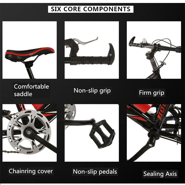 20 Inch Childrens Bicycles 7-15 Years Old Children Without Auxiliary Wheels, Style:Single Speed Basic
