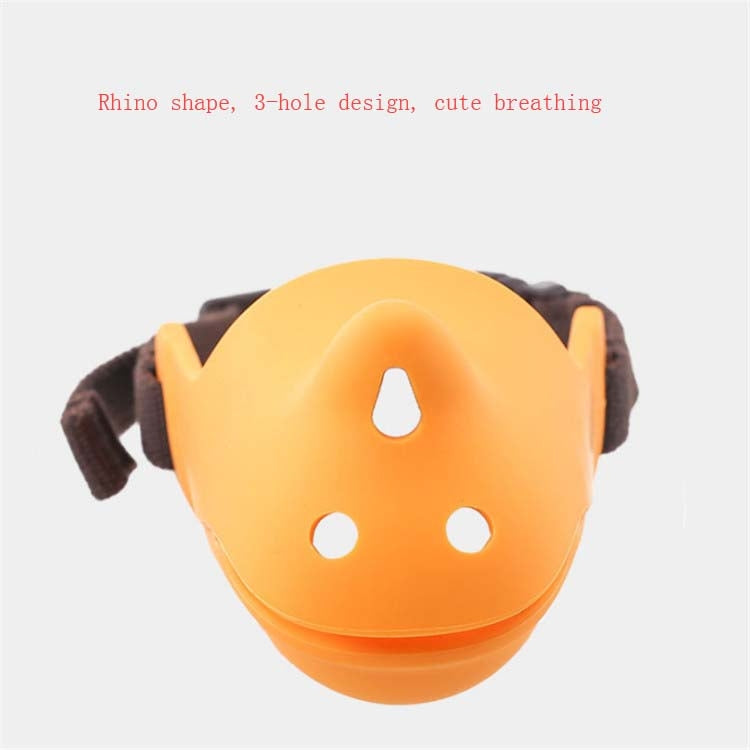 Pet Dog Muzzle Anti-bite Anti-call Silicone Muzzle, Size:XL
