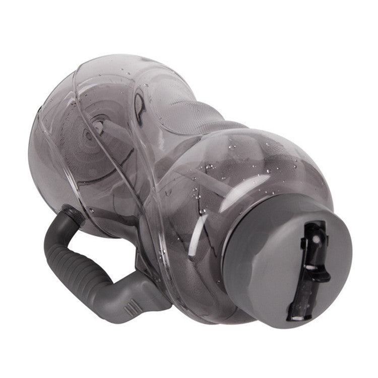 1.5L Large Capacity Outdoor Sports Bottle Space Cup Straw Handle Fitness Plastic Water Cup