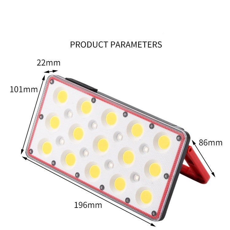 24W 2000LM LED Floodlight Work Lamp Red-Blue Warning Outdoor Multi-function Camping Mobile Floodlight