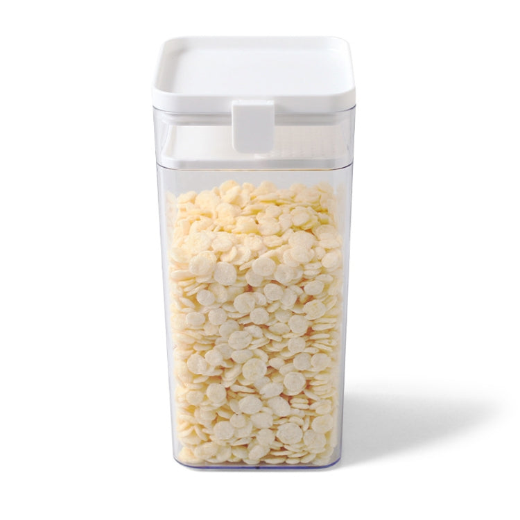 Plastic Sealed Cans Refrigerator Fresh-keeping Box Kitchen Moisture-proof Storage Cans Grains Storage Box Random Color Delivery, Capacity:1600ml