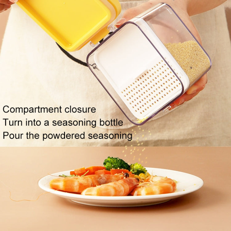 Plastic Sealed Cans Refrigerator Fresh-keeping Box Kitchen Moisture-proof Storage Cans Grains Storage Box Random Color Delivery, Capacity:1600ml