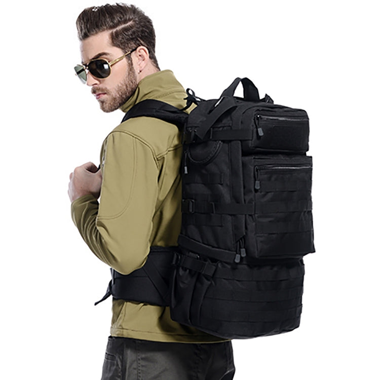 Waterproof Nylon Backpack Shoulders Bag Outdoors Hiking Camping Travelling Bag, Capacity:45L