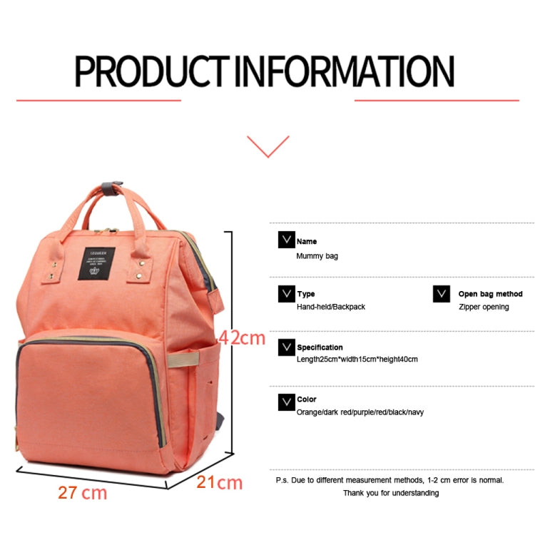 Stripe Fashion Multi-function Mom Bag Treasure Mother Go Out Backpack Large Capacity Baby Bag