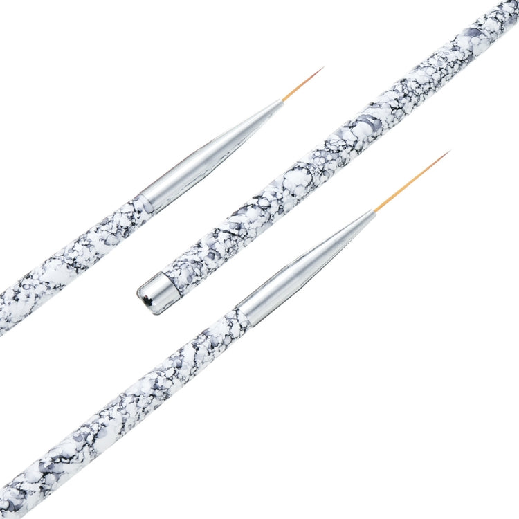 3 PCS Nail Art Liner Painting Pen 3D Tips Acrylic UV Gel Brush Flower Drawing Kit Manicure Tool