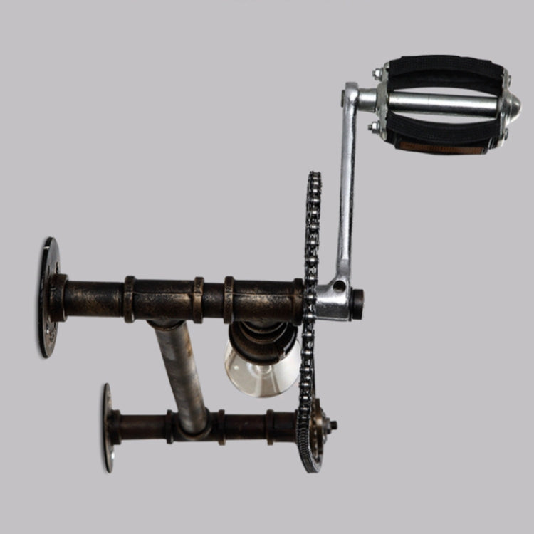 E27 LED Gear Water Pipe Bicycle Wall Lamp Creative Bar Cafe Personality