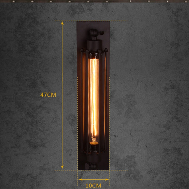 UV/LED E27 Wall Lamp American Country Aisle Balcony Industrial Wind Iron Vintage Aidi Growing Flute Outdoor Bar Light with 4W LED Bulb