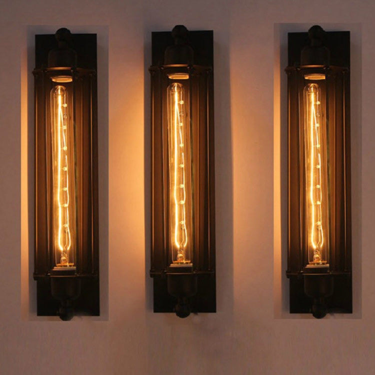 UV/LED E27 Wall Lamp American Country Aisle Balcony Industrial Wind Iron Vintage Aidi Growing Flute Outdoor Bar Light with 4W LED Bulb