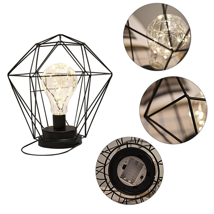 Minimalist Copper Lamp Bedroom Home Wrought Iron Table Lamp, Specification:7-Word