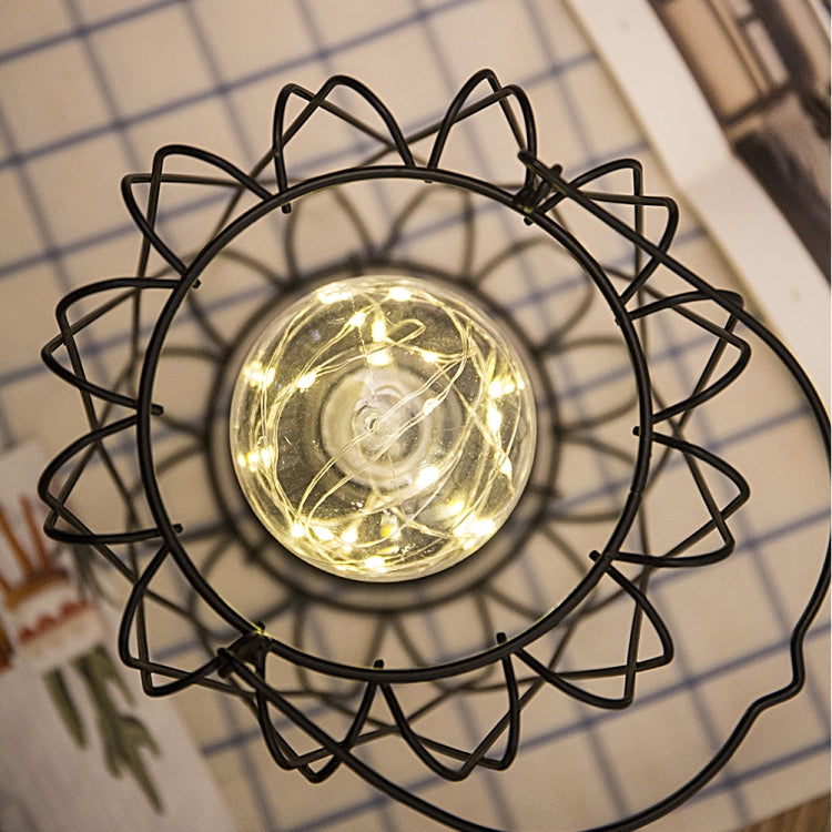 Minimalist Copper Lamp Bedroom Home Wrought Iron Table Lamp, Specification:7-Word