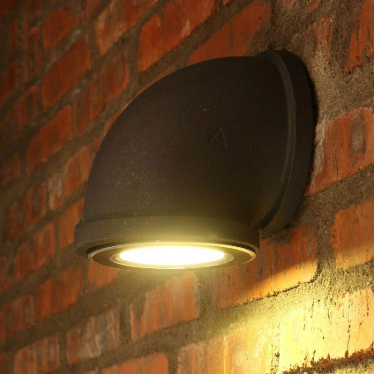 Single Head Conduit Loft Lamps Creative Stair Light Iron Art Porch Cafe Wall Lamps, Power Source:3W Wall Light