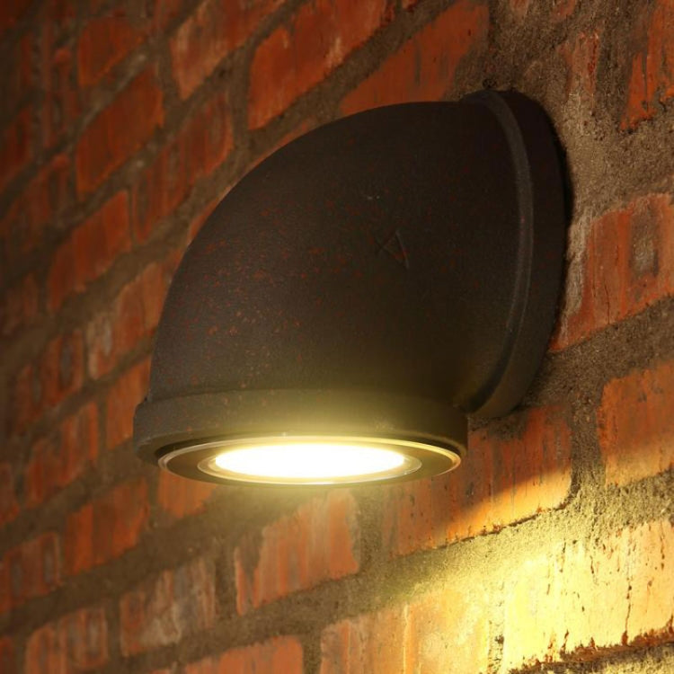 Single Head Conduit Loft Lamps Creative Stair Light Iron Art Porch Cafe Wall Lamps, Power Source:3W Wall Light