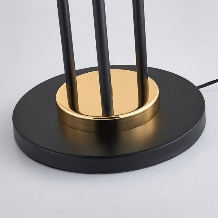 Three-head Electroplating Iron Floor Lamp Coffee Shop Creative Art Exhibition Living Room(Warm Lights)