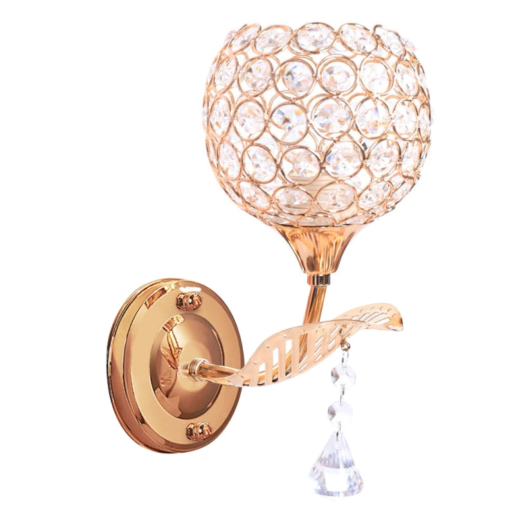 Simple Double Heads Crystal Creative Art Bedside Lamp Mirror Headlights Bedroom Wall Lamp