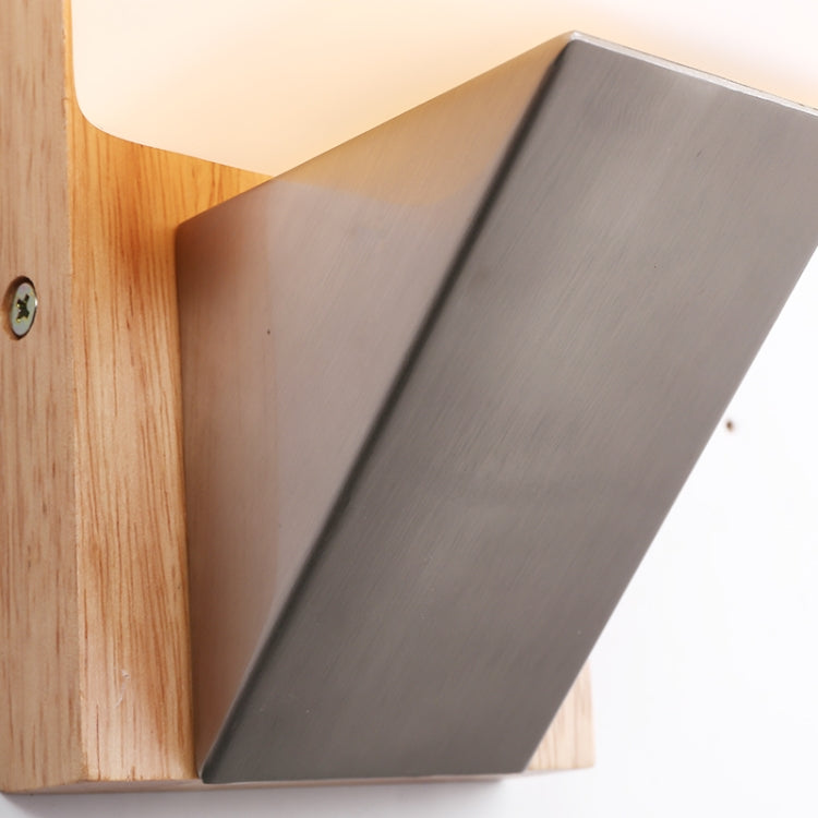 Modern Minimalist Wood Bedside Wall Lamp Engineering Light without Light Source, AC 220V