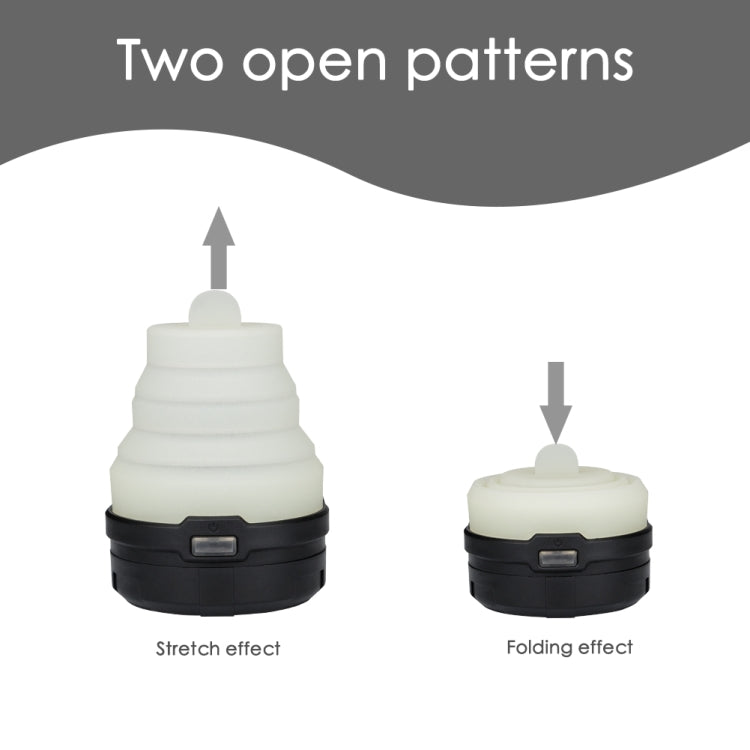 2 PCS Portable Emergency Camping Lantern Tent Soft Light Outdoor Hanging 5 LED Bulb