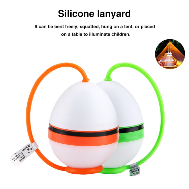 2 PCS LED Portable Lantern Camping Light Silicone Lanyard Hanging Tent Lamp