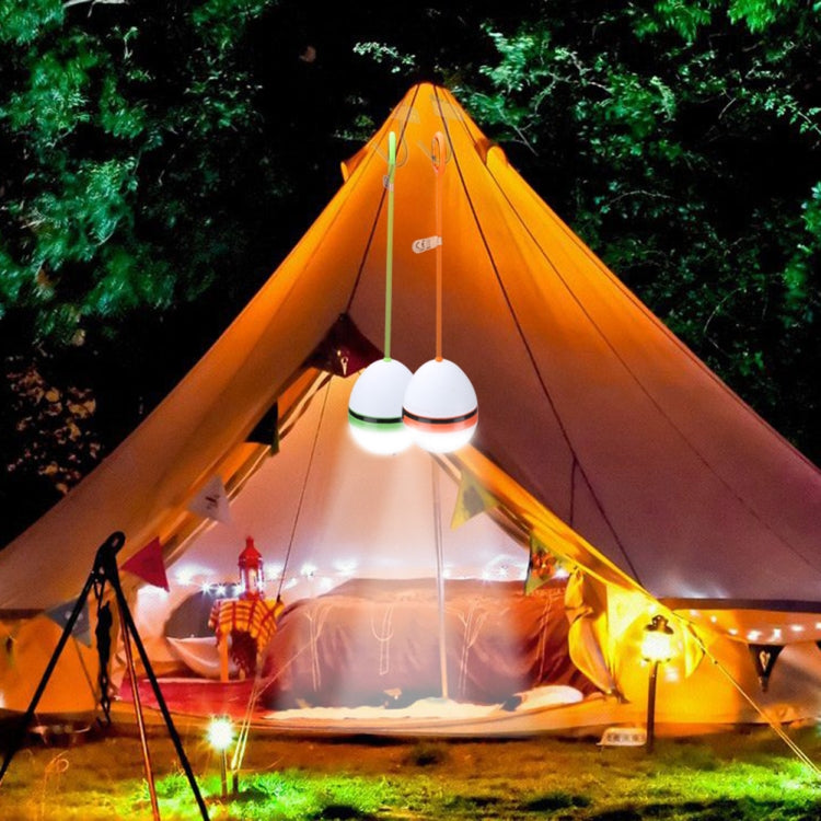 2 PCS LED Portable Lantern Camping Light Silicone Lanyard Hanging Tent Lamp