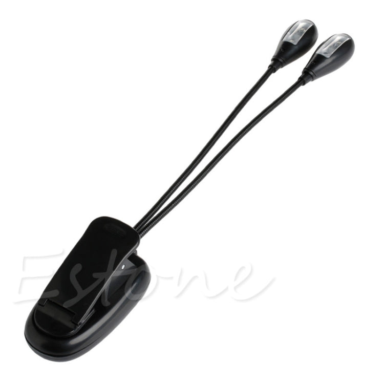 Dual Arms Clip On LED Light For Reading Camping Hiking