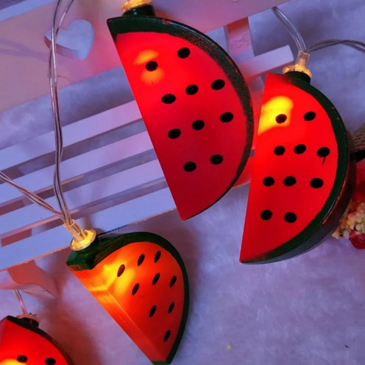 1m 10 LEDs Lantern LED Watermelon Lamp Fruit String Lamp Pendant Creative Decoration Light(Warm White Light)
