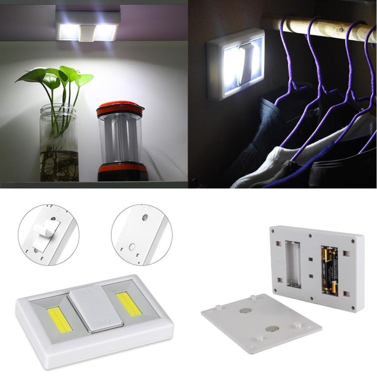 2 PCS Night Lighting COB LED Night Light Repair Emergency Light Wall Closet Switch Light