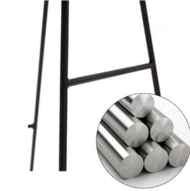 Nordic Design Upholstered PU Leather Pad Metal Base Room Counter Bar Stool(Coffee)