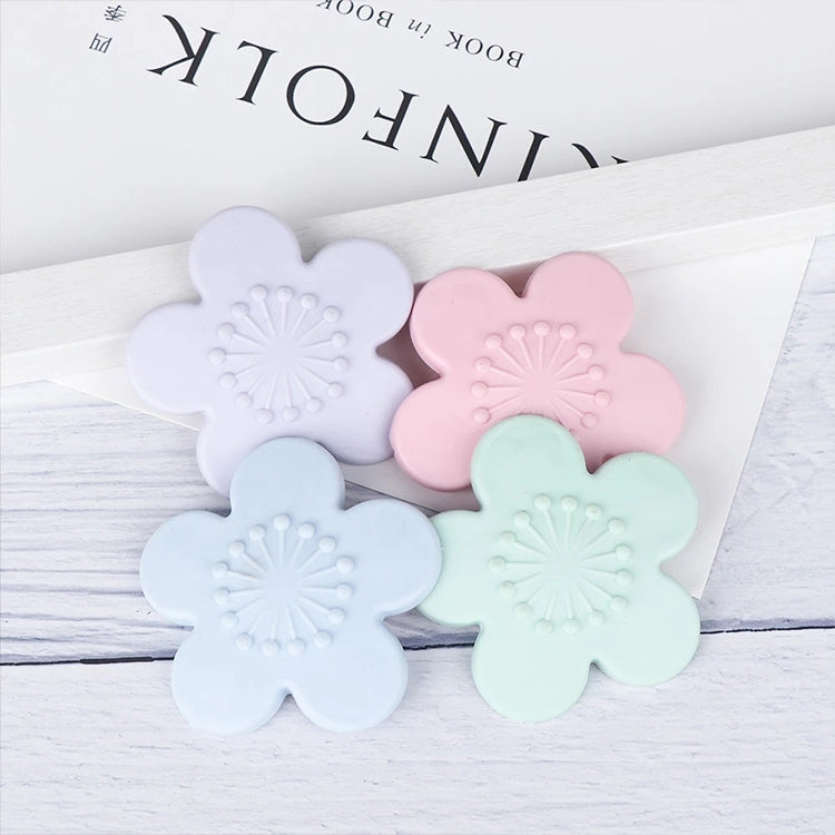 2 PCS Practical Silicone Cherry Blossom Shape Wall Protector Door Handle Crash Pad Furniture Accessories